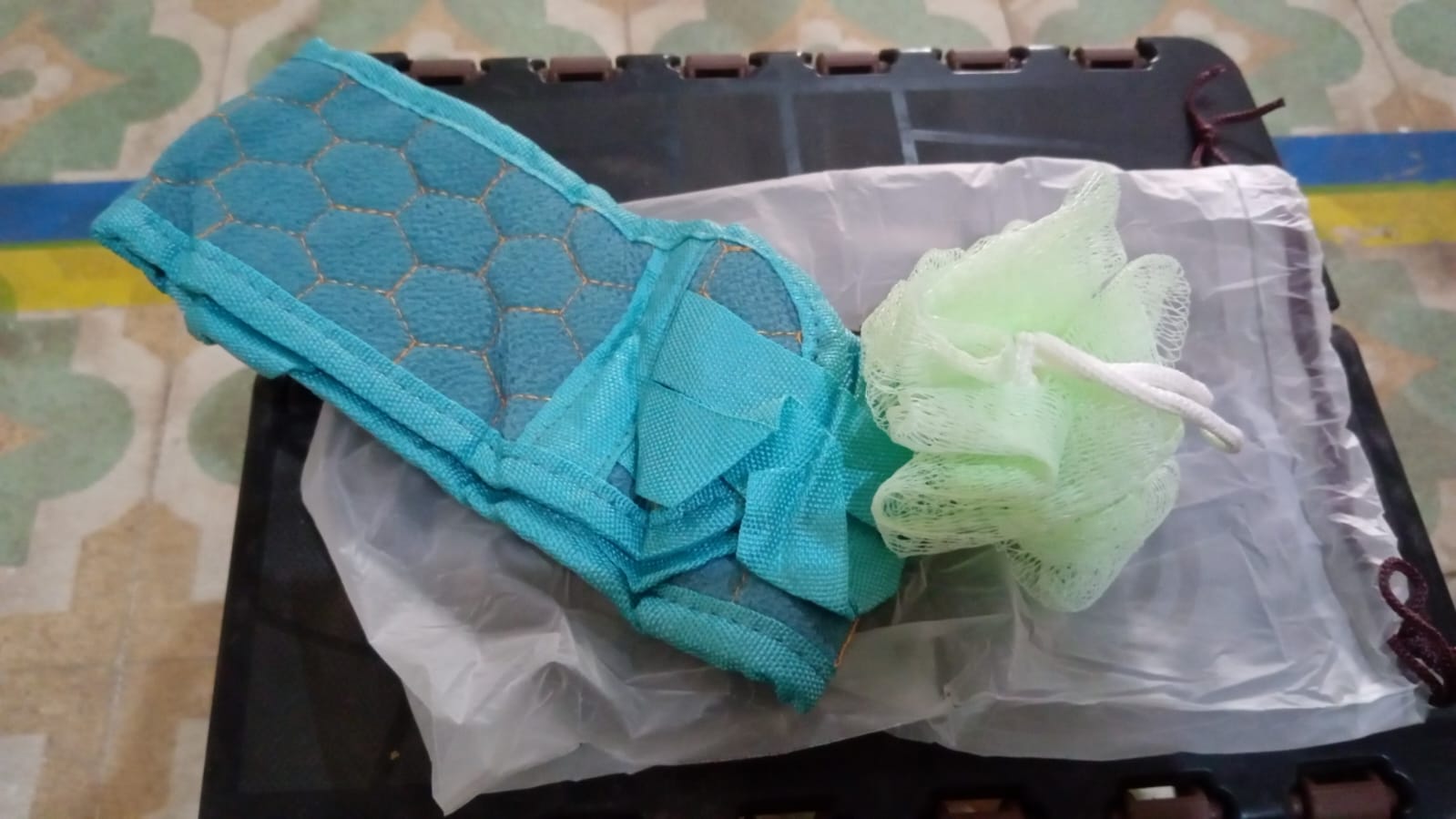 Bath Shower Set Scrubber Loofah Sponge Pouf, Bath Brush Extra Long Dual Sided Scrubber Long Lasting Deep Clean Super Soft, Body Scrubber For Men Woman (2 Pcs Set) Bath Shower Set Scrubber Loofah Sponge Pouf, Bath Brush Extra Long Dual Sided Scrubber Long Lasting Deep Clean Super Soft, Body Scrubber For Men Woman (2 Pcs Set)